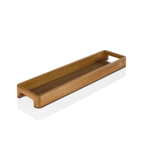 AdHoc Табла/поднос за сервиране Slim - 60 х 15 см. - акация и орех - снимка 2