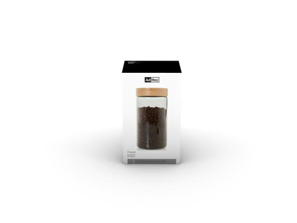AdHoc Стъклен буркан/канистер PureJar - 1200мл. - снимка 5