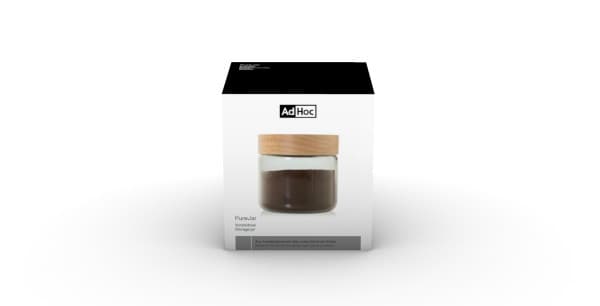 AdHoc Стъклен буркан/канистер PureJar - 500мл. - снимка 5