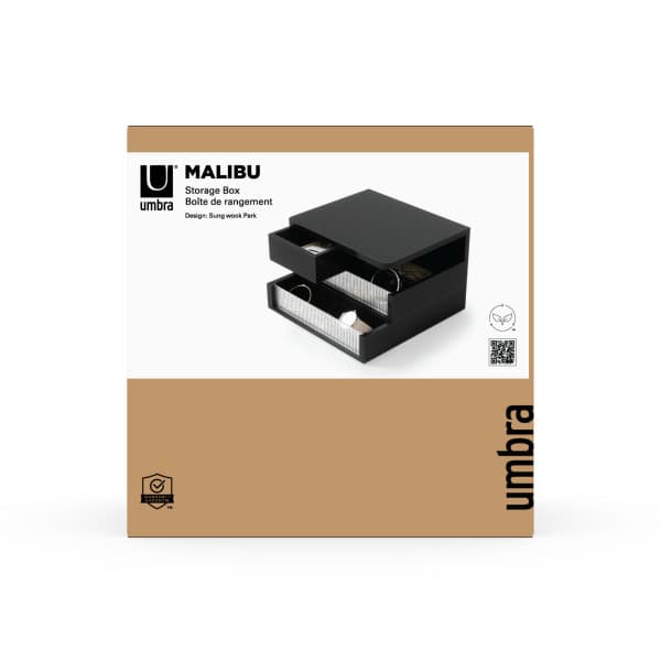 UMBRA Кутия за бижута и аксесоари “MALIBU“ - цвят черен - снимка 3