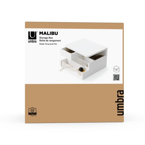 UMBRA Кутия за бижута и аксесоари “MALIBU“ - цвят бял - снимка 4