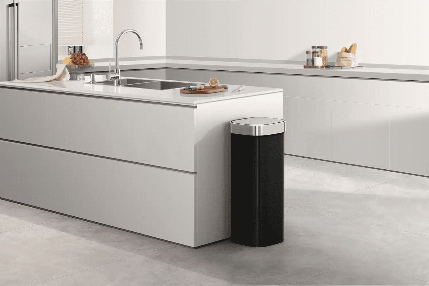 EKO Кош с TOUCH механизъм “LOFT TOUCH“ - 40л - черен - снимка 5