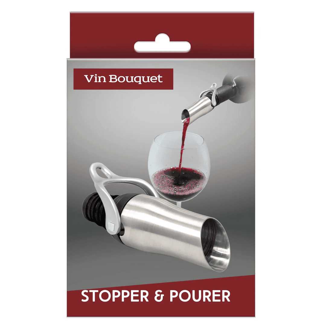 Vin Bouquet Наливник за вино с тапа - снимка 5