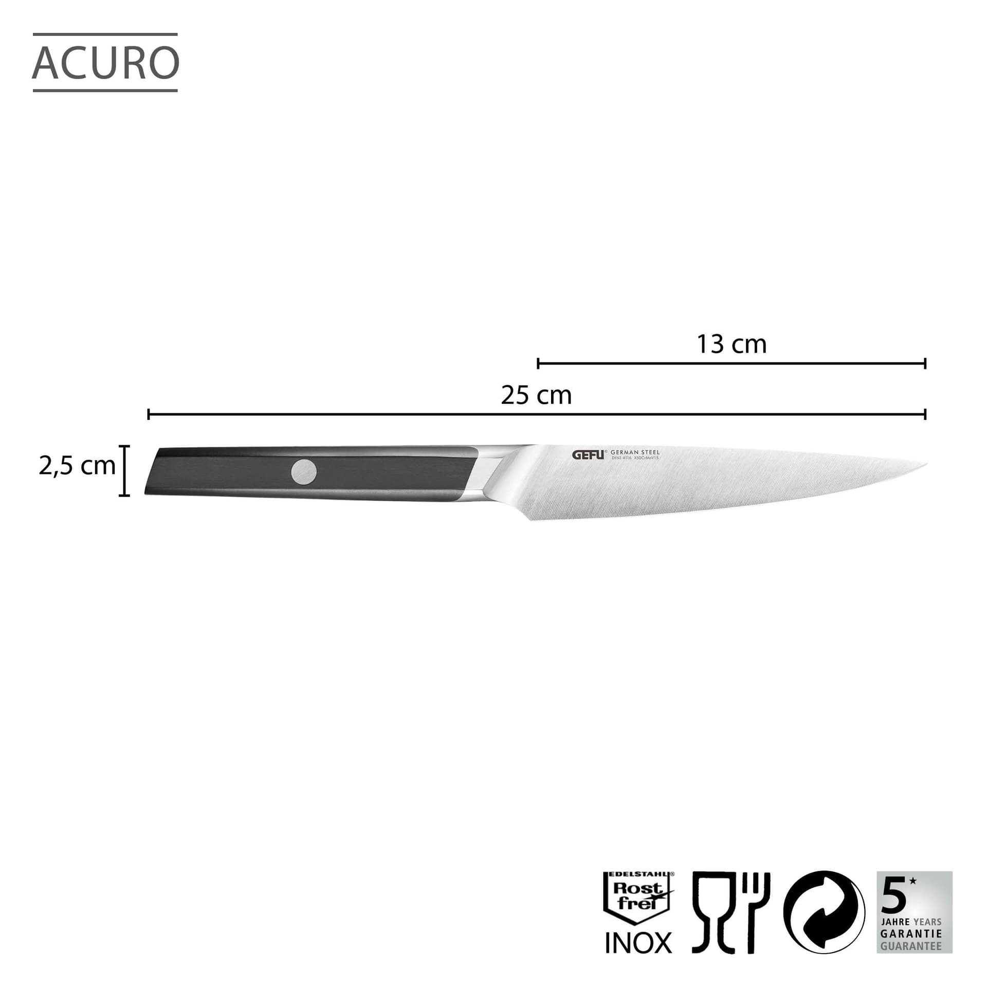 GEFU Универсален нож ACURO - 13 см. - снимка 2