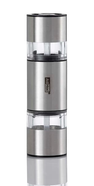 AdHoc Двойна мелничка за сол и пипер DuoMill Mini - 11 см - стомана - снимка 4
