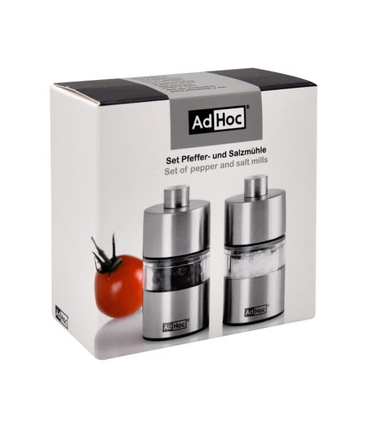 AdHoc Комплект мини мелнички за сол и пипер MiniMill - 6 см. - снимка 3