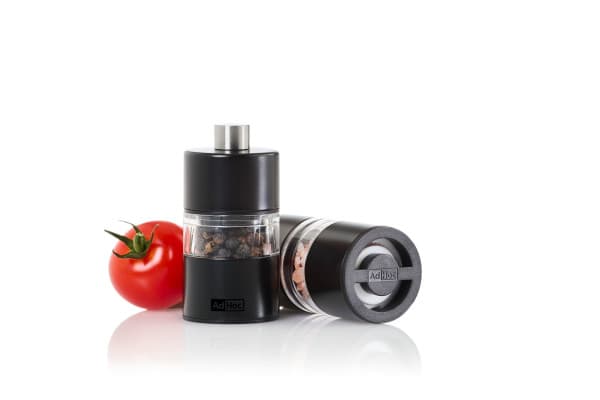 AdHoc Мини мелничка за сол и пипер MiniMill - 6 см. - черна - снимка 4