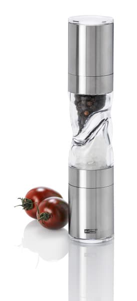 AdHoc Двойна мелничка за сол и пипер DuoMill Pure - 22 см. - стомана - снимка 2