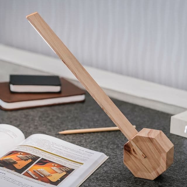 GINGKO Смарт лампа Octagon One - кленово дърво - снимка 2
