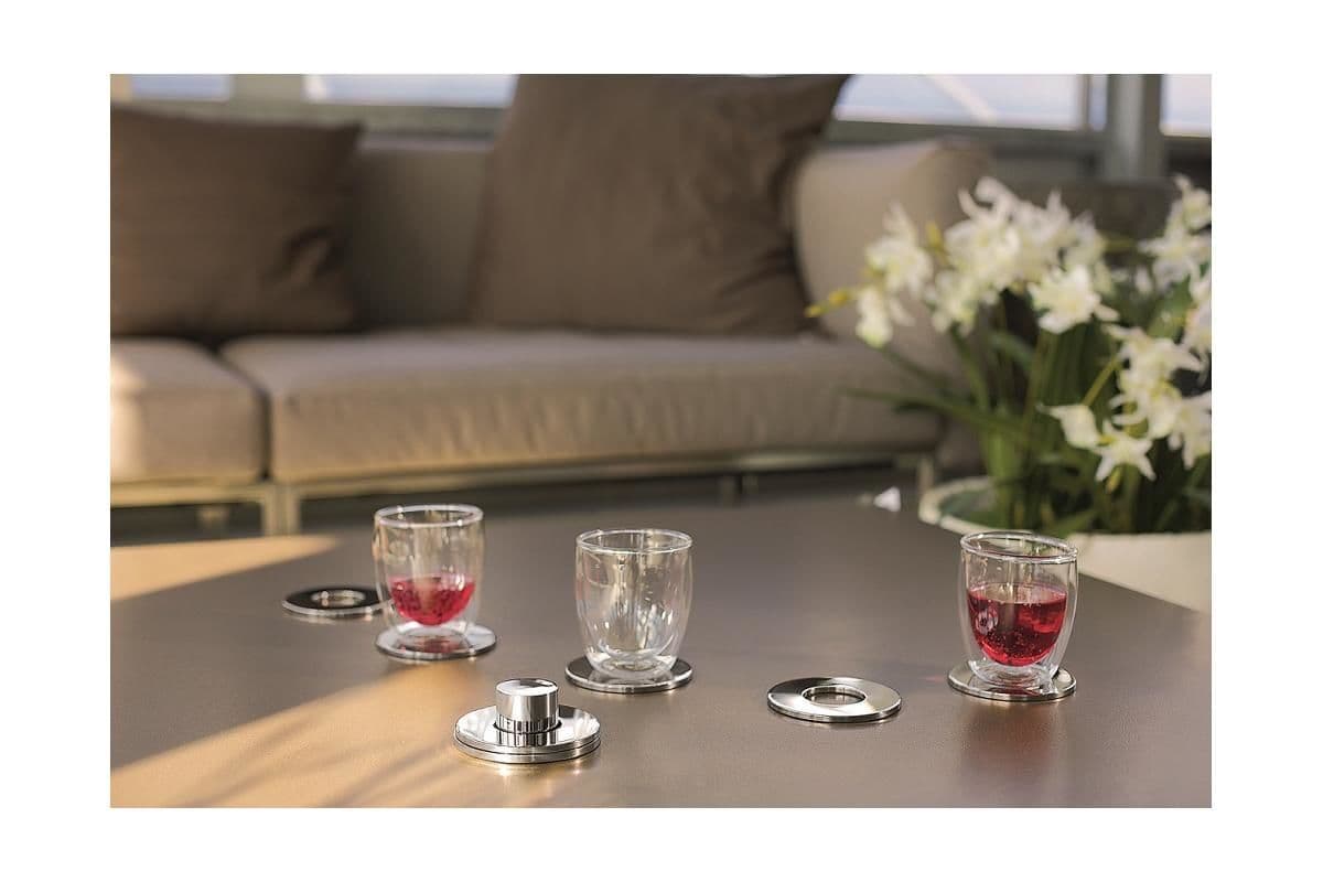 PHILIPPI Метални подложки за чаши “Rings“ – 7 части