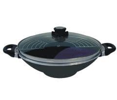 SKK УОК Тенджера със стъклен капак и приставка за готвене на пара - Ø 32см