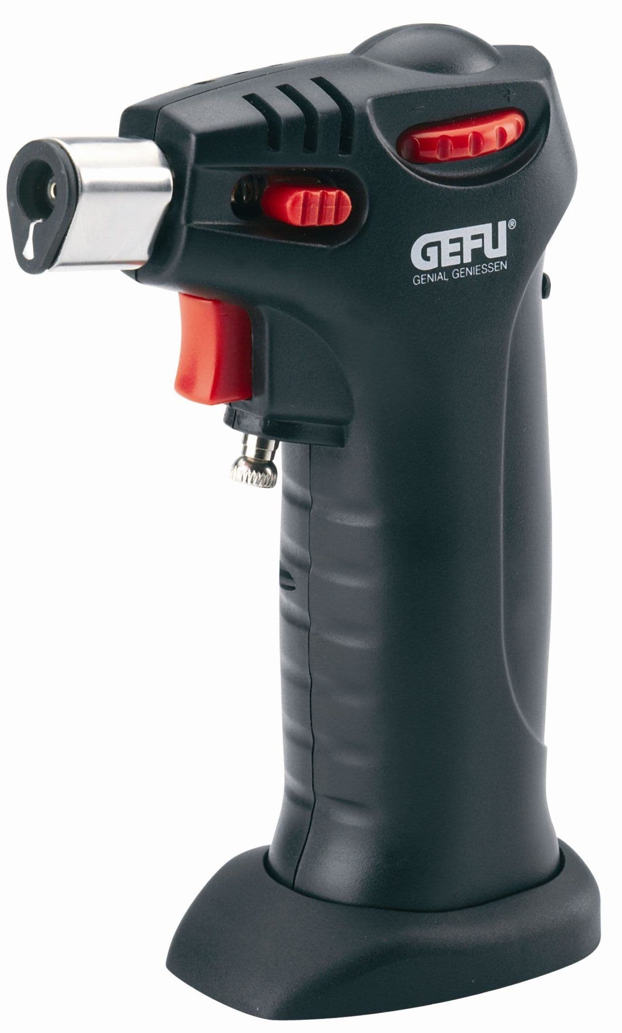 GEFU Сет за крем брюле CARMELLO от 5 части – газова горелка + 4 порцеланови купи