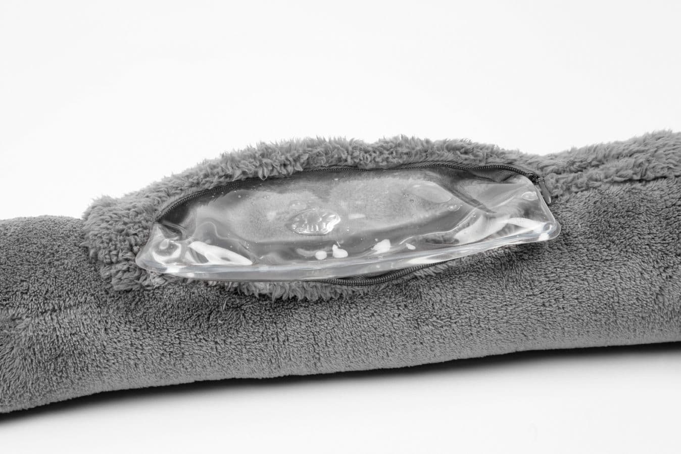 CASADA Комплект подгряваща яка FOX – светло сива + загряващ пълнител