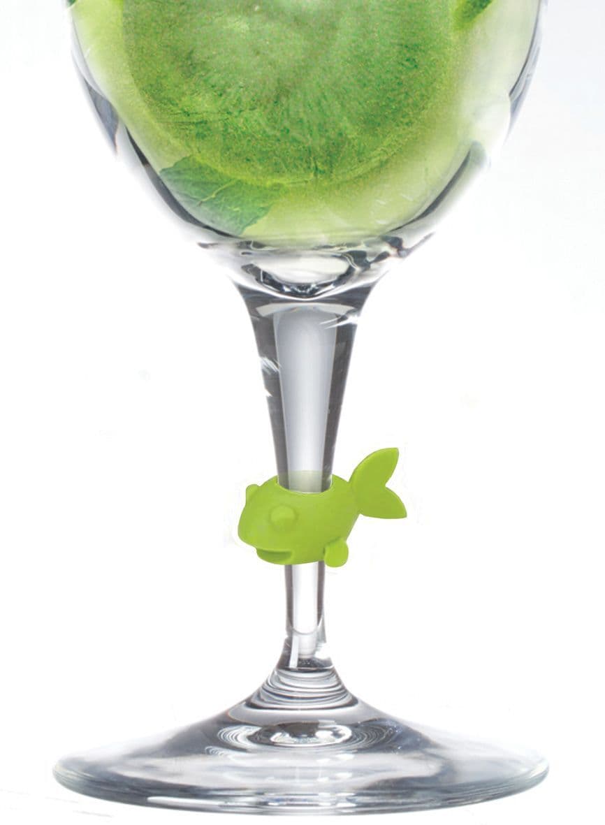 Vin Bouquet Сет маркери за чаши “ЦВЕТНИ РИБКИ“ – 8 бр..