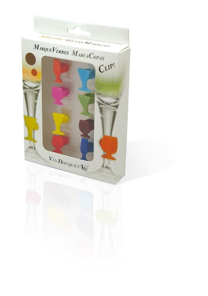Vin Bouquet Сет силиконови украси за чаши - 8 бр.