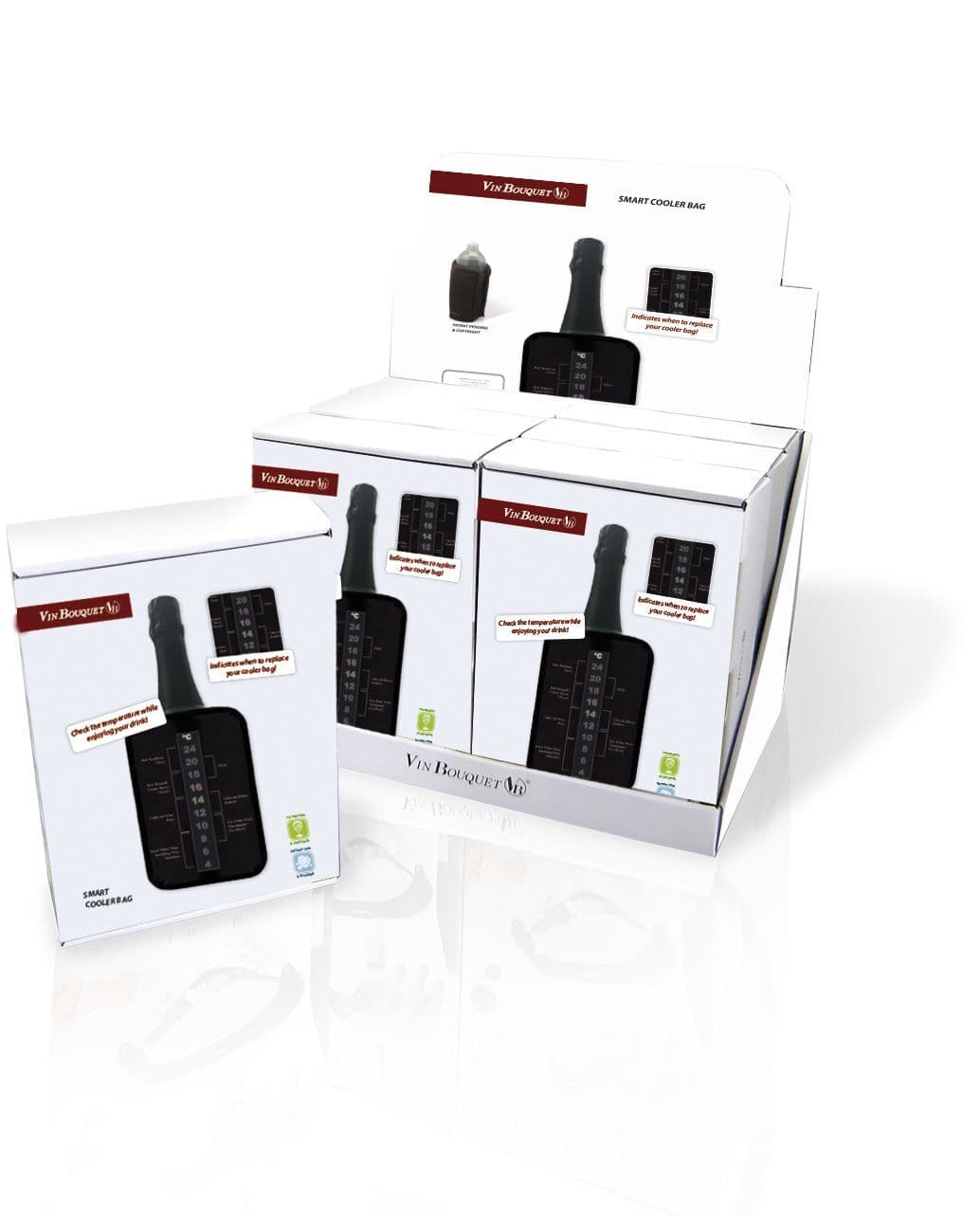 Vin Bouquet Охладител за бутилки с термометър