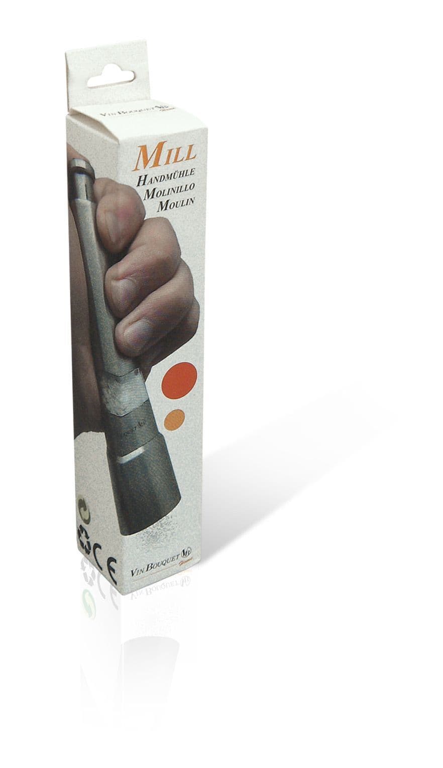 Nerthus Стоманена ръчна мелничка за сол или пипер