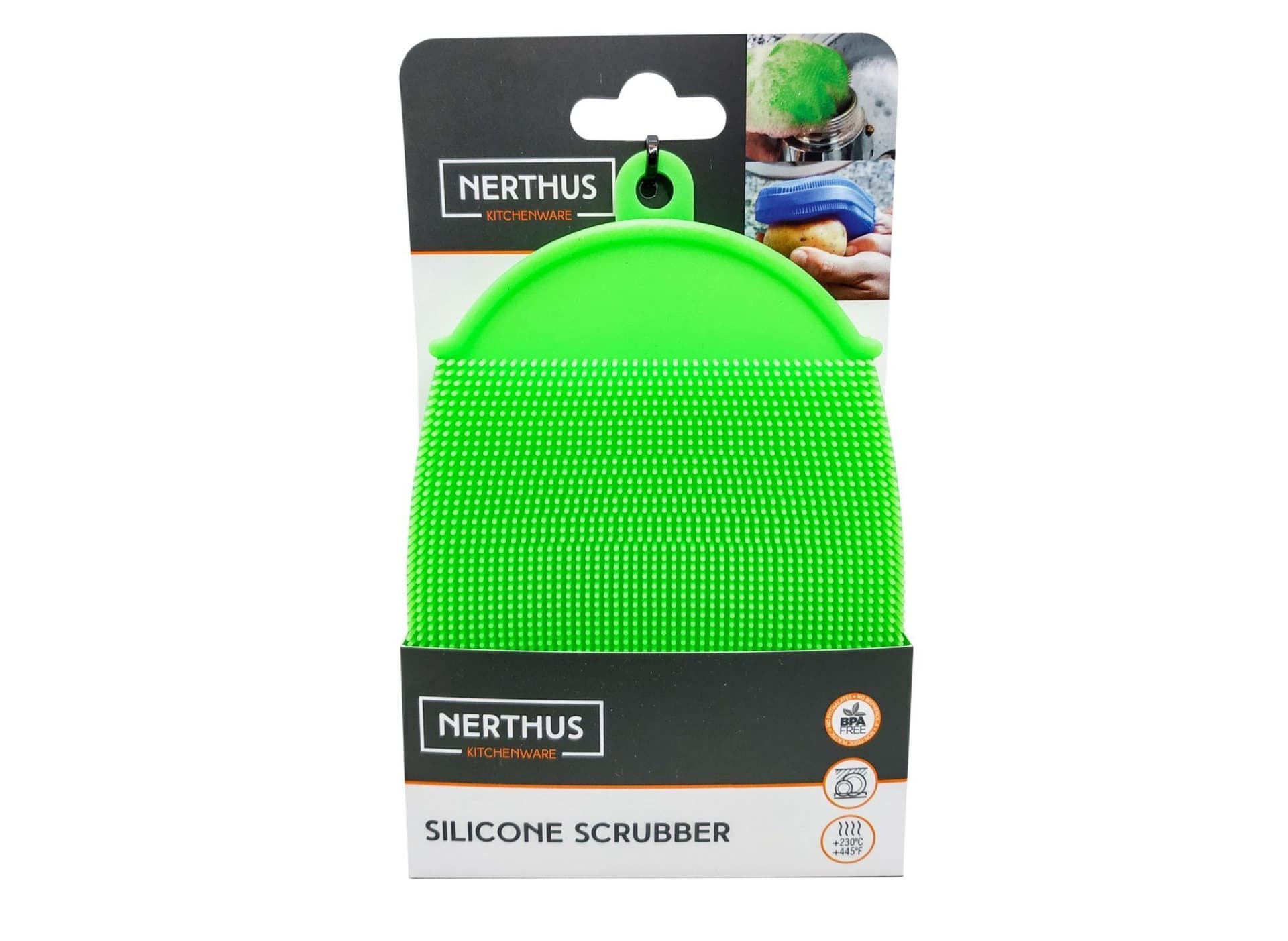 Nerthus Силиконова ръкавица четка  – различни цветове