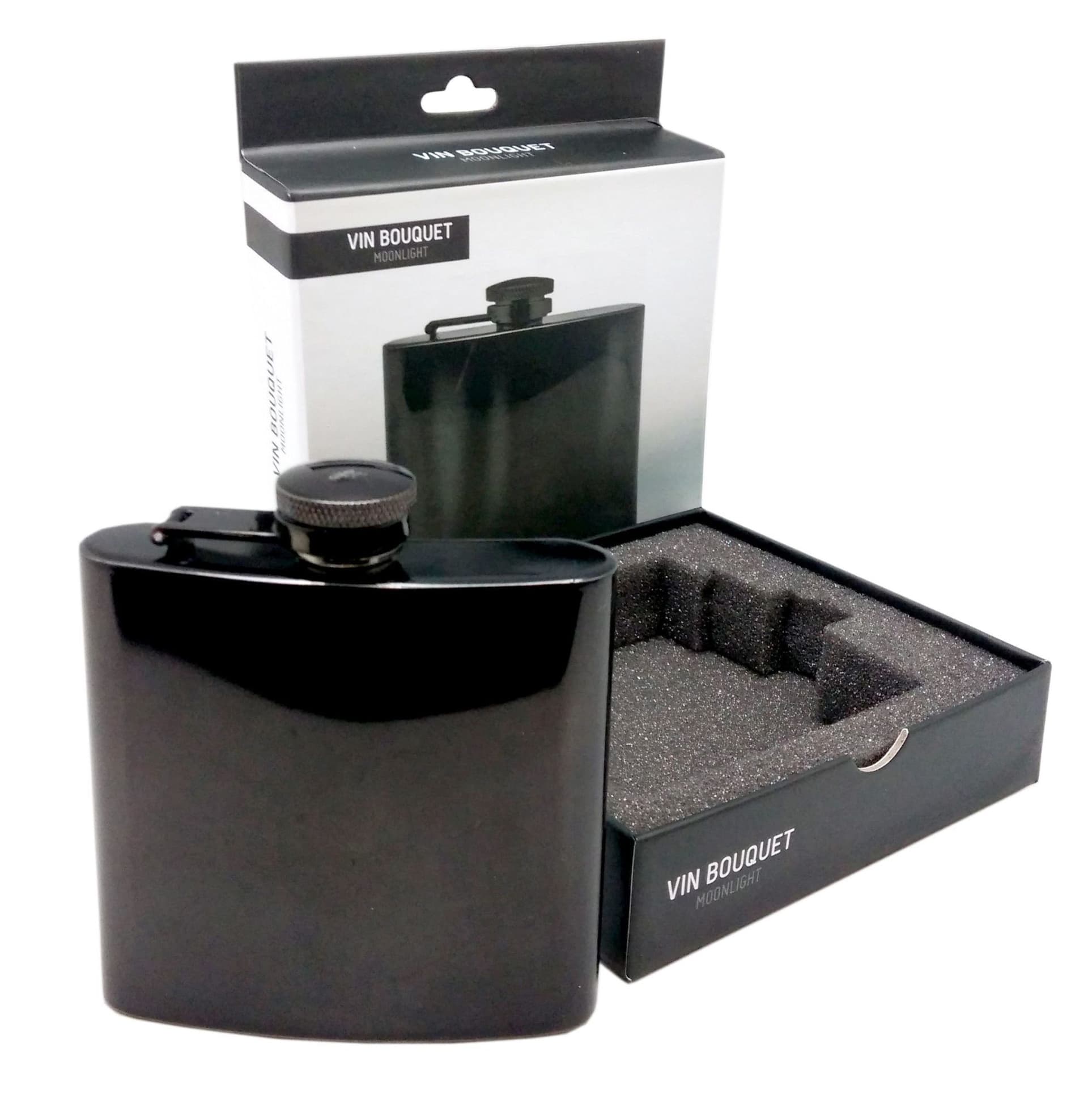 Vin Bouquet Бутилка за алкохол – черна