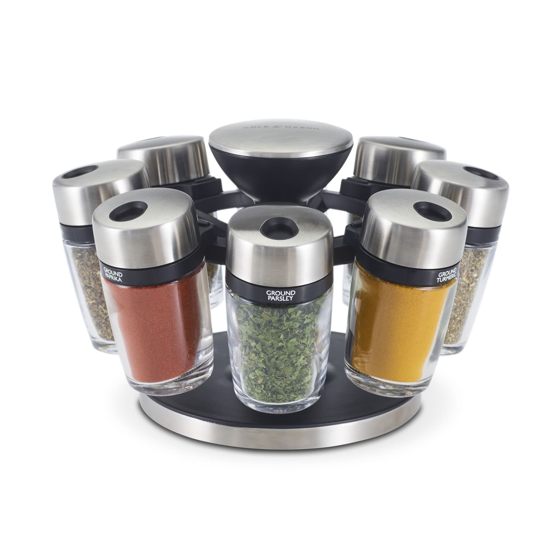 COLE & MASON Комплект за подправки “HERB & SPICE“ – 8 части + стойка