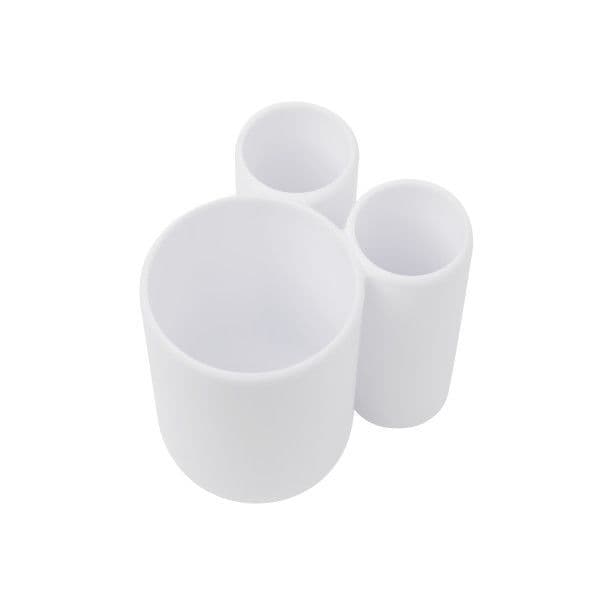 UMBRA Органайзер за баня “TOUCH“ – цвят бял