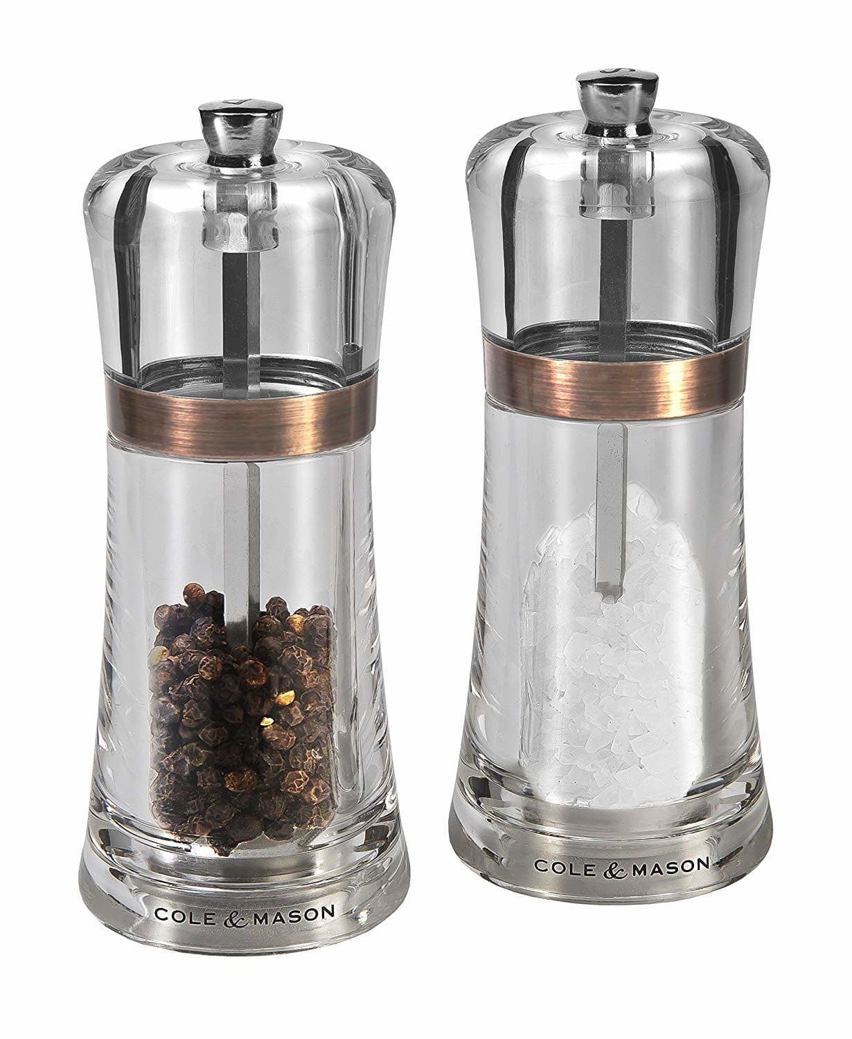 COLE &amp; MASON Комплект мелнички за сол и пипер “FONTWELL“ - 14 см. - цвят мед