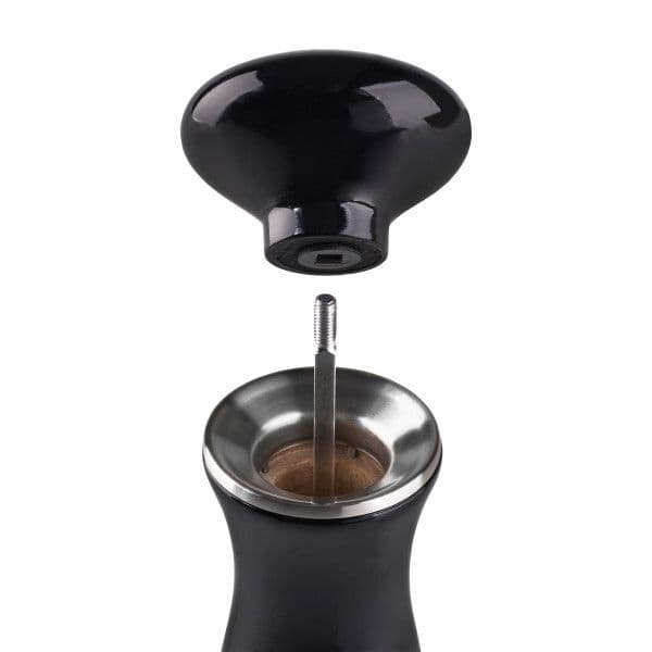 COLE&MASON Мелничка за сол “SHERWOOD BLACK GLOSS“ – 16,5 см. – цвят черен