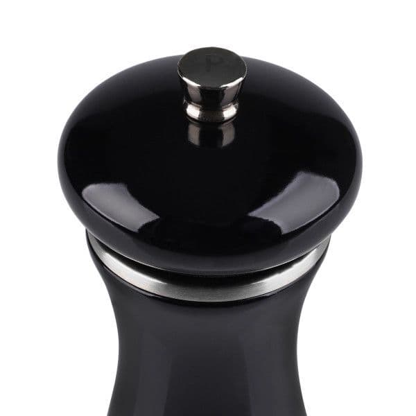 COLE&MASON Мелничка за сол “SHERWOOD BLACK GLOSS“ – 16,5 см. – цвят черен