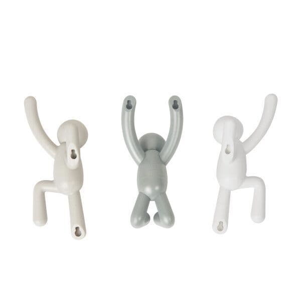 UMBRA Комплект от 3 бр закачалки за стена “BUDDY“ – 3 цвята