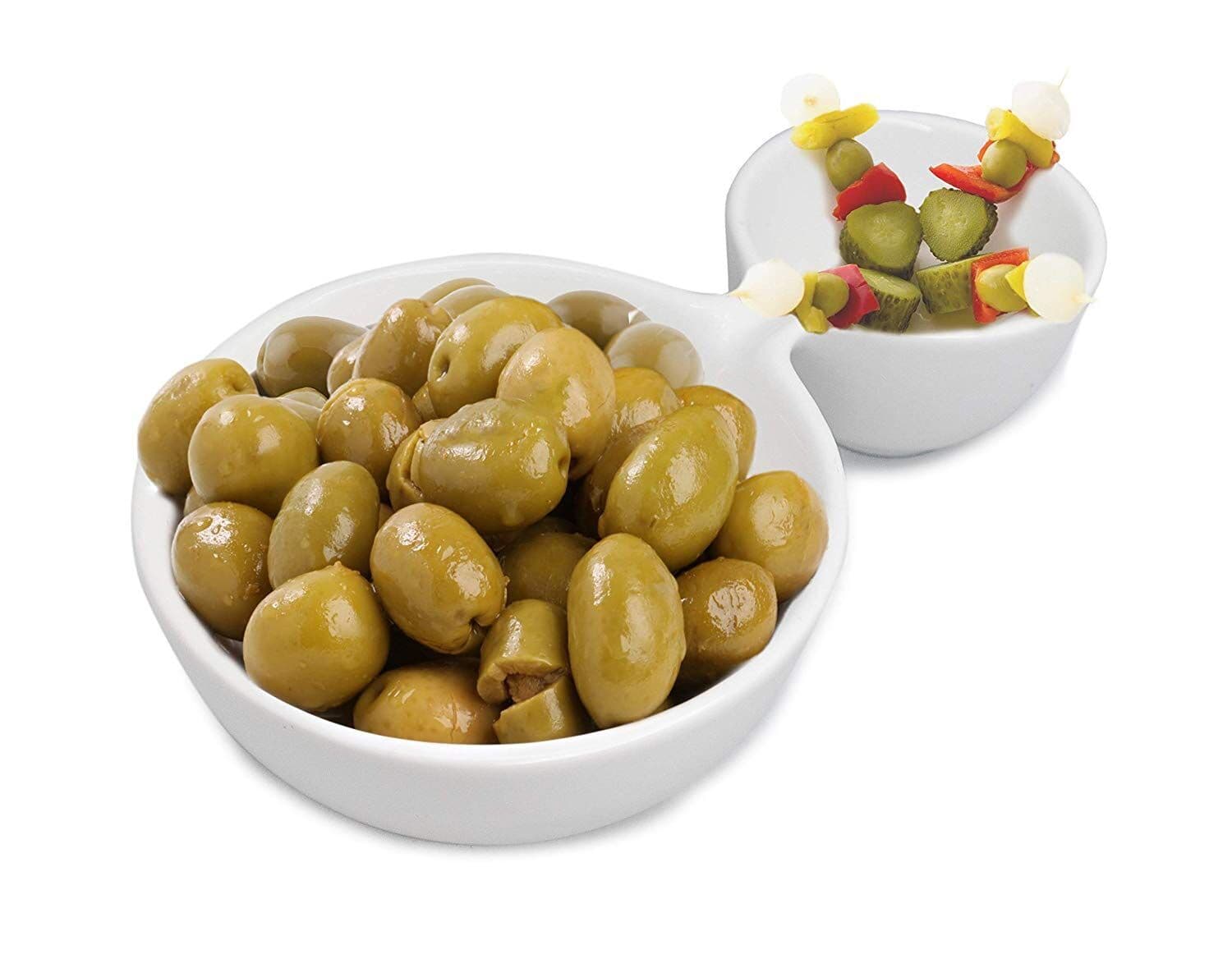 Nerthus Двойна порцеланова купа за ядки, сосове и предястия