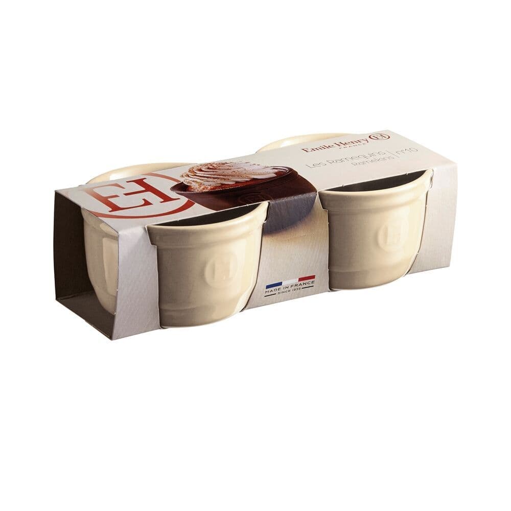 EMILE HENRY К-т 2 бр купички / рамекини „RAMEKINS SET N°10“ – цвят екрю