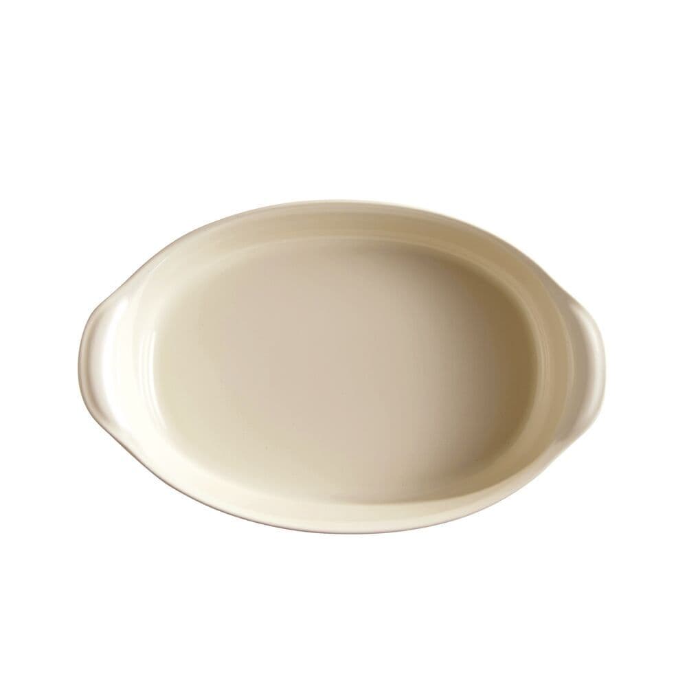 EMILE HENRY Керамична тава „OVAL OVEN DISH“ – 35х22,5 см – цвят екрю