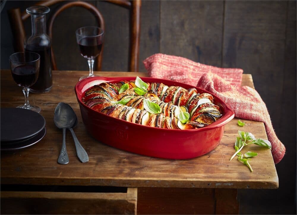 EMILE HENRY Керамична овална форма за печене „LARGE OVAL OVEN DISH“ – 41,5 х 26,5 см – цвят екрю