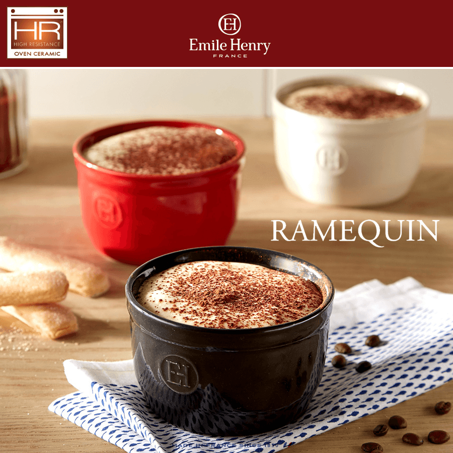 EMILE HENRY К-т 2 бр купички / рамекини „RAMEKINS SET N°10“ – цвят екрю