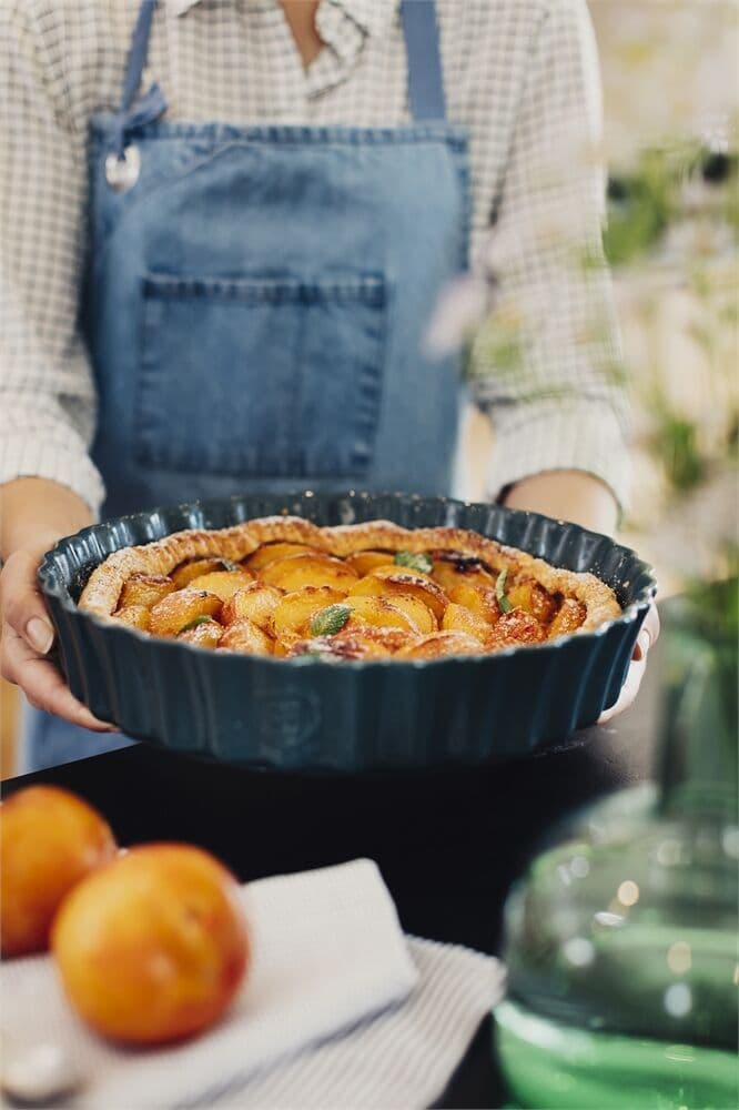 EMILE HENRY Керамична форма за тарт Ø 28 см „DEEP FLAN DISH“- цвят екрю