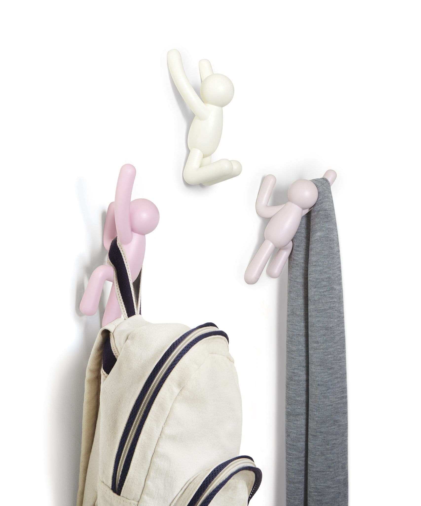 UMBRA Комплект от 3 бр закачалки за стена “BUDDY“ – 3 цвята