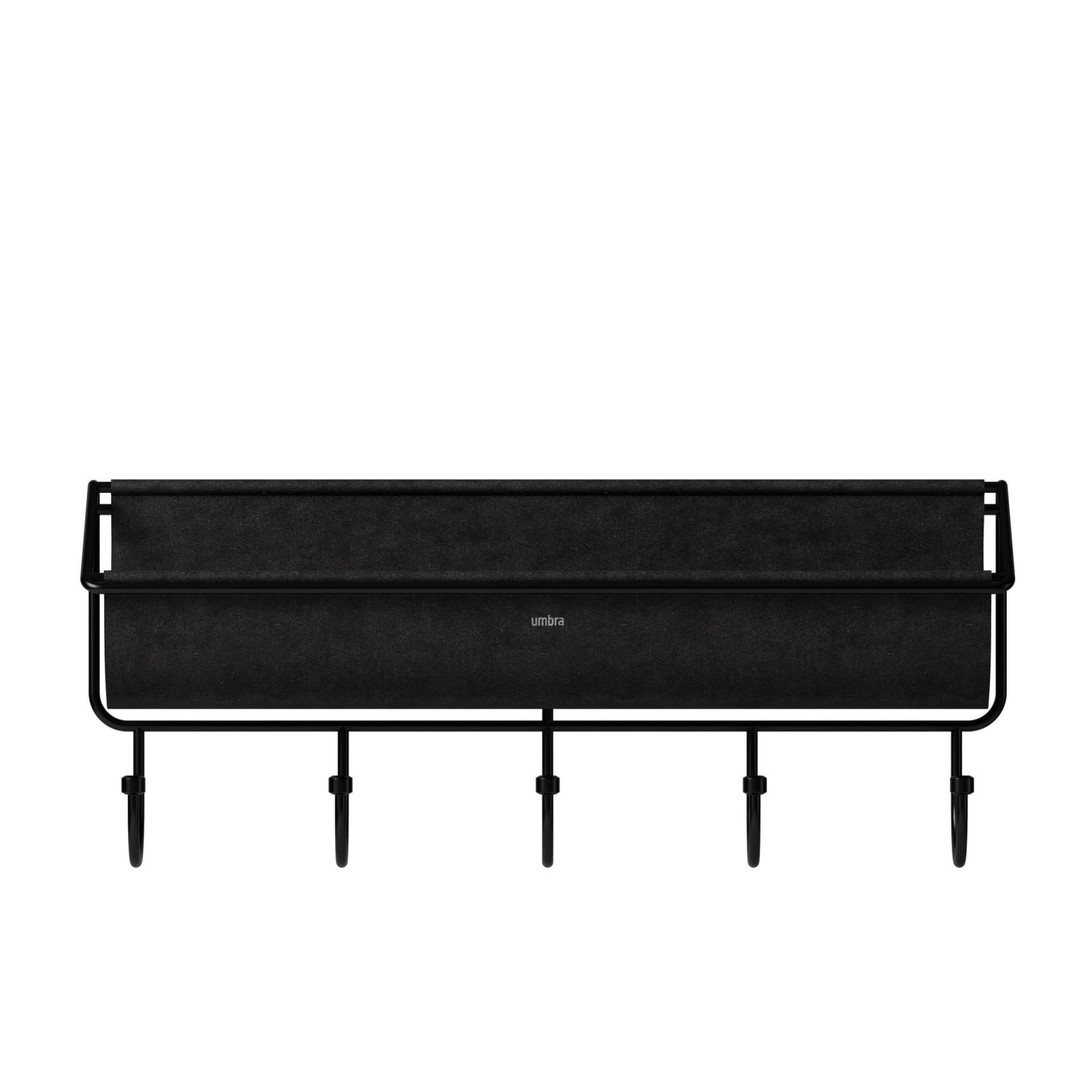 UMBRA Стенен органайзер с 5бр. закачалки “HAMMOCK“ – черен