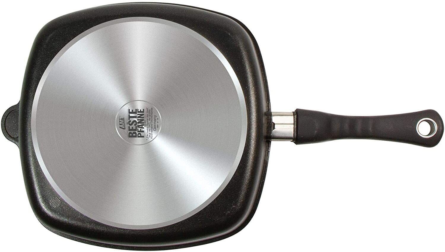 AMT Gastroguss Тиган барбекю – 28 х 28 см, височина 5 см, с мобилна дръжка