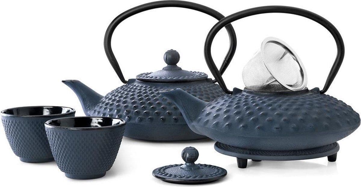 BREDEMEIJER Чугунен чайник “Xilin“ – 0,8 л – цвят тъмносин