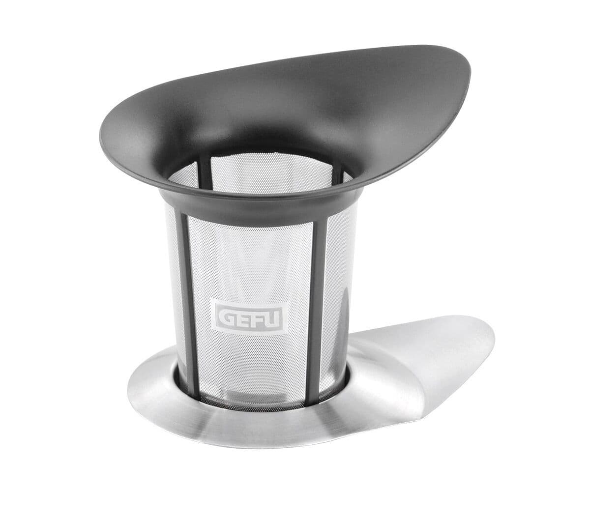 GEFU Стоманен филтър за чай с подложка “ARMONIA“