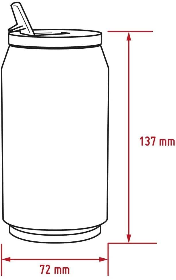 Nerthus Термос “КЕНЧЕ“ цвят черен – 330 мл.