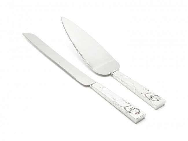ZILVERSTAD Комплект прибори за сервиране на торта със сребърно покритие “Heart“ - 2 ч.