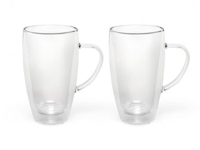Bredemeijer Сет от 2 двустенни стъклени чаши за кафе и чай – 320 мл.