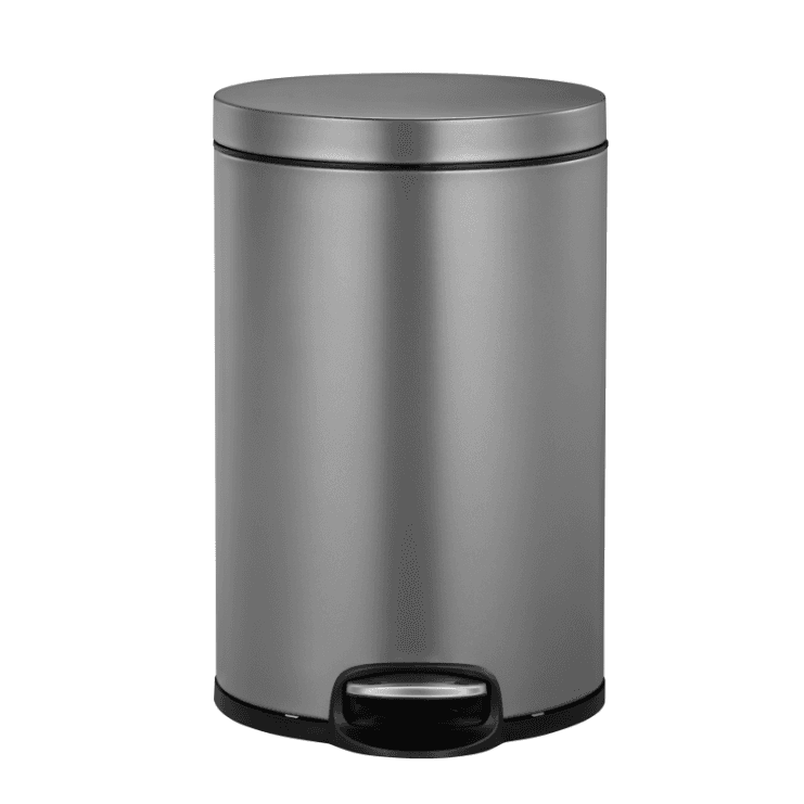 EKO Кош за отпадъци с педал “SERENE“ – графит – 8 л.