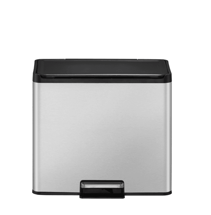 EKO Кош за разделно събиране “ESSENTIAL“ - 20 + 9 л. - хром мат