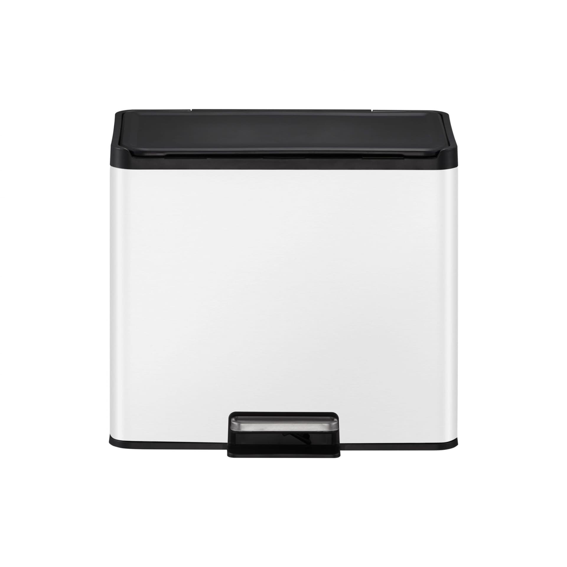 EKO Кош за разделно събиране “ESSENTIAL“ - 2 х 15 л. - бял