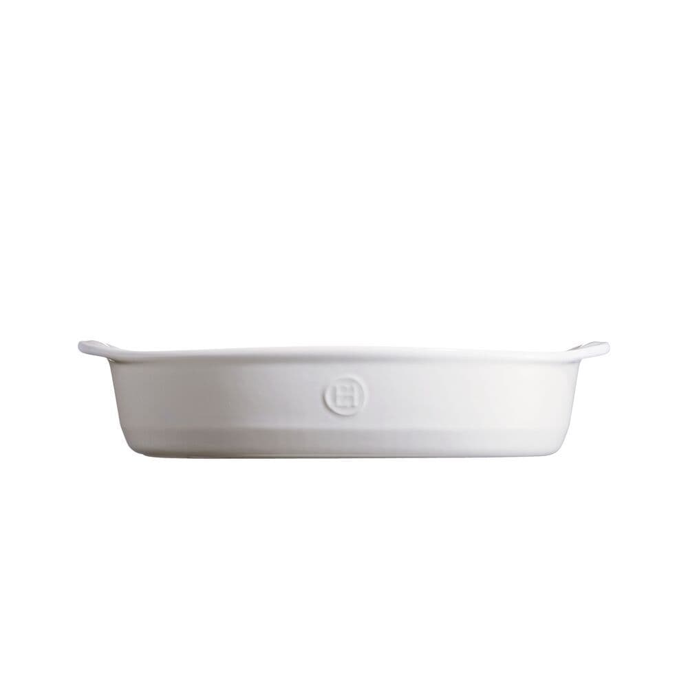EMILE HENRY Керамична тава „OVAL OVEN DISH“ – 35х22,5 см – цвят бял