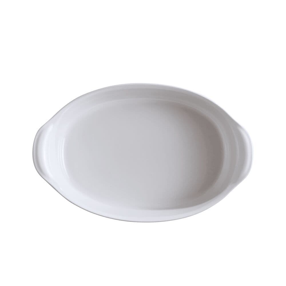 EMILE HENRY Керамична тава „OVAL OVEN DISH“ – 35х22,5 см – цвят бял
