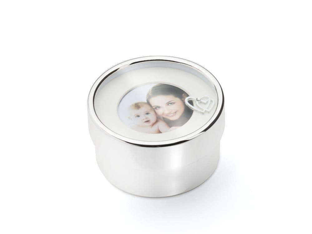 ZILVERSTAD Луксозна кутия със сребърно покритие и снимка "I LOVE YOU MOM"