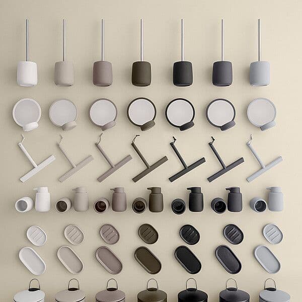 BLOMUS Козметично огледало SONO – цвят сиво-кафяв (Tarmac)